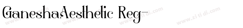 GaneshaAesthetic Reg字体转换